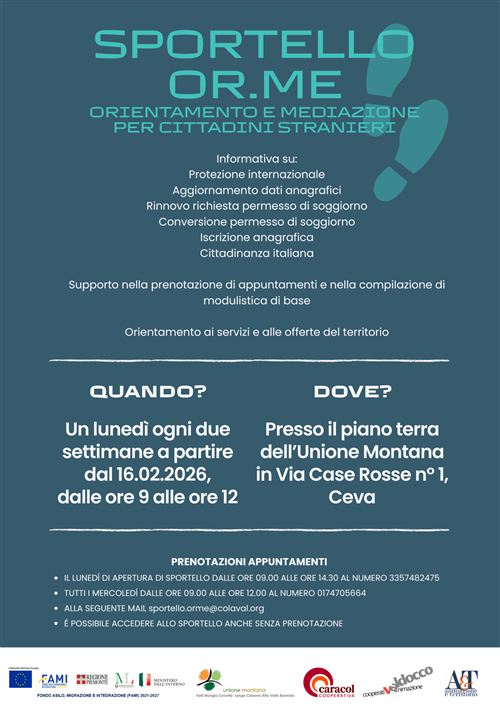 Apertura sportello OR.ME